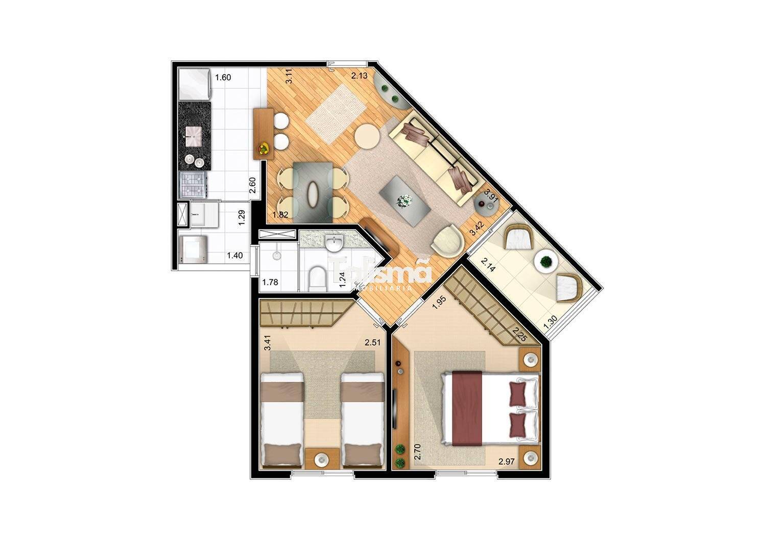 Apartamento, 2 quartos, 52 m² - Foto 13