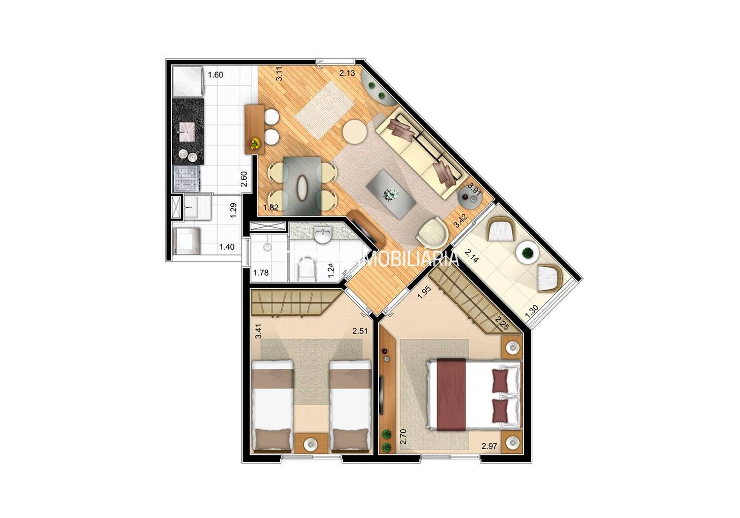 Apartamento, 2 quartos, 52 m² - Foto 11